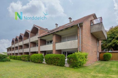 Hinterm Deich ist’s am schönsten! Ansprechende Erdgeschoss-Ferienwohnung in Norddeich !