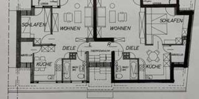 Lev.-Opladen: helle Penthouse-Wohng., 2-Zi., 60 m², Fußbodnheizg., Bw, Süd-Loggia, Nähe Bhf & FH