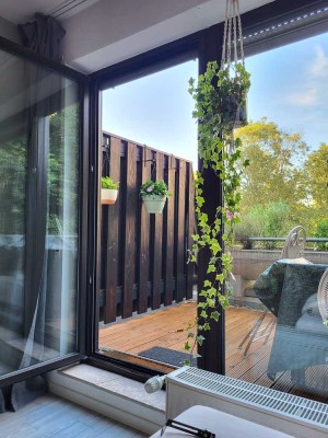 Wohlfühl-1-Zi.-Wohnung mit Einbauküche und Terasse