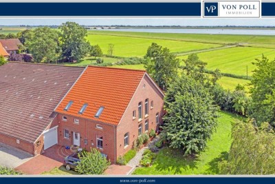 Tradition trifft Technik: 
Historischer Gulfhof in Bestlage an der Emsmündung