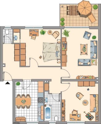 3-Zimmer-Wohnung in Stolberg Velau