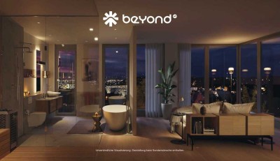 3-5-Zi.-Penthouse SKY VIEW | Wohlfühlbaden in der freist. Badewanne über Stuttgarts Skyline I Aufzug