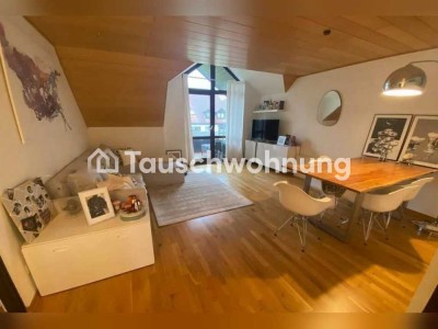 Tauschwohnung: 2x Helle 2-Zimmer Dachgeschosswohnung mit Balkon und TG