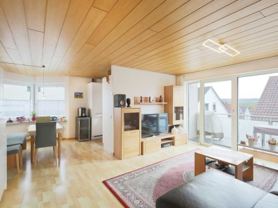 Sonnige Etagenwohnung in kleiner Wohneinheit: Komfortable 3 Zimmer mit Südbalkon