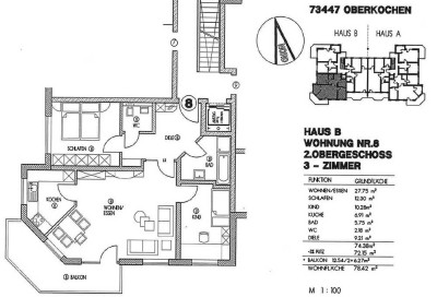 Helle Etagenwohnung mit Aussicht in Oberkochen