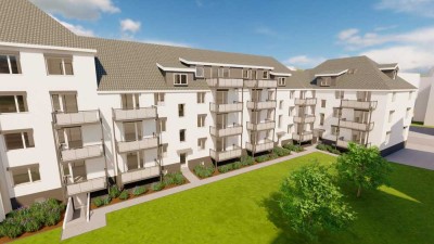 Erstbezug! Moderne und offen gestaltete DG-Wohnung mit großem Balkon in der Siegener Unterstadt.