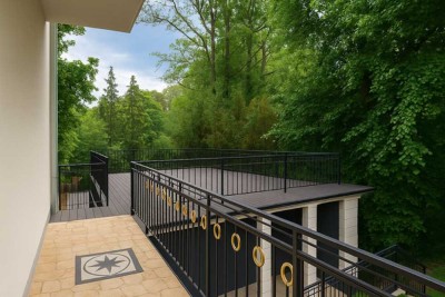 Möblierte Wohnung mit großer Terrasse ca. 30m², Aufzug u.v.m.