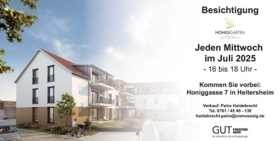 NEUBAU-Traumwohnung in Heitersheim, Honiggasse 4 Zimmer im OG, 2 Bäder und sonnigem Südbalkon!
