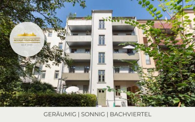 ** Großzügige 2-Zimmer-Wohnung im Bachviertel | Balkon | Parkett | Tageslichtbad **