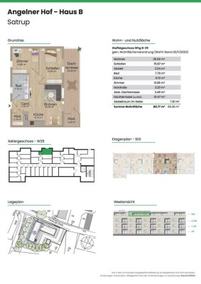 *Moderne 3 Zimmer - Neubauwohnung in Satrup zu vermieten*
