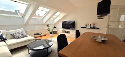 Möblierte 3-Zimmer-Dachgeschosswohnung mit geh. Innenausstattung