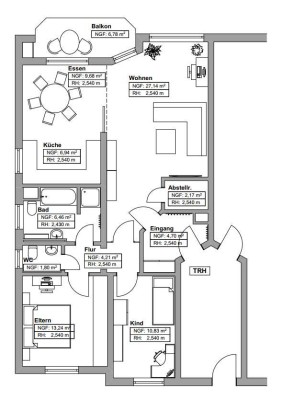 Erstbezug nach hochwertiger Sanierung (Stellplatz, großer Keller, Gäste-WC)
