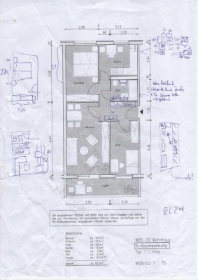 Möblierte 3-Zimmer-Wohnung mit Balkon und Einbauküche in Delitzsch