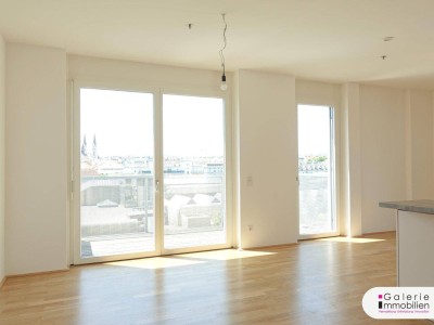 VIDEO: Sehr schöne, hochwertige 4-Zimmer-Balkon-Wohnung mit 2 Bädern und Panoramablick im Althanpark!