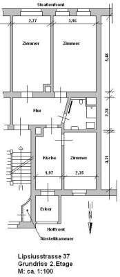 Helle 3-Zimmer-Wohnung in Leipzig Reudnitz-Thonberg