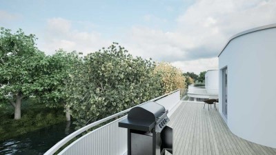 HUNTEPANORAMA in KFW-40 QNG! 3-Zimmer-Wohnung mit großer Dachterrasse – Stilvolles Wohnen im Neubau!