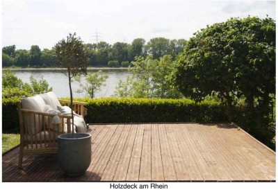 Erdgeschosswohnung mit herrlichem Rheinblick