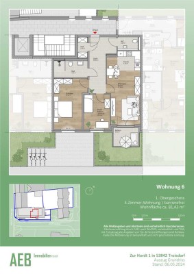 Wunderschöne lichtdurchflutete Neubauwohnung Nr. 6