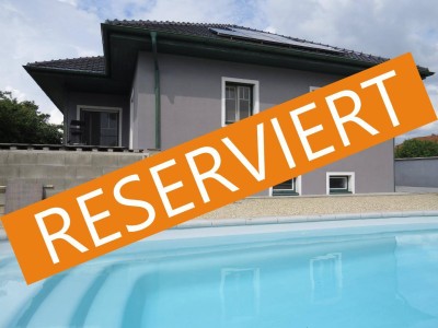 RESERVIERT! 2003 Leitzersdorf: Sehr gemütlicher Bungalow mit Pool