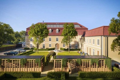 // Herrenhaus Hohnstädt // ERSTBEZUG // 3 Zimmer inkl. EBK  und überdachter Terrasse //