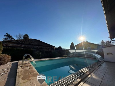 "UNBEFRISTET - Haus, Garten, Pool, Garage, Nähe Tulln"