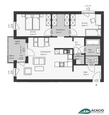 ***NOCH VIELE GRUNDRISSE ZUR AUSWAHL- moderne 3-Zimmer-NEUBAUWOHNUNG mit Loggia - leistbarer Neubau Nähe St.Pölten / Wohnpark Ober-Grafendorf - ökologisch, hochmodern, ausgezeichnet ***