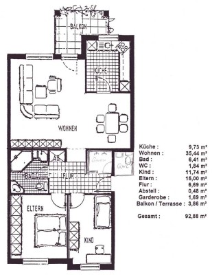 Schönes Heim - 3,5 Zimmer-Wohnung mit grünem Garten in ruhiger Lage (provisionsfrei)