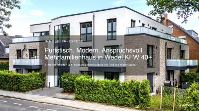 Architektonisch beeindruckendes Mehrfamilienhaus in Wedel *KFW 40+*Neuwertig