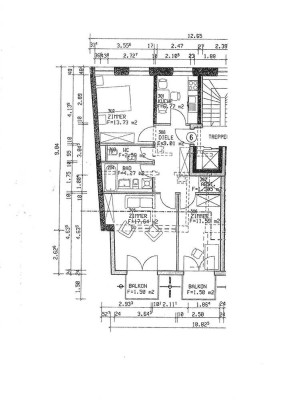 HD-Bismarckplatz, schöne 3-Zi.-Wohnung 2 Balkone