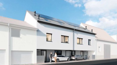 Neubau Stadthaus 8,00 Meter breit mit Einliegerwohnung KFW 40