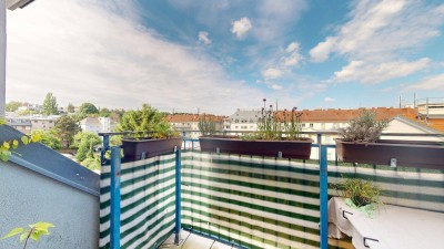 DG - Balkonwohnung in familiärer Ruhelage + Stapelparkplatz