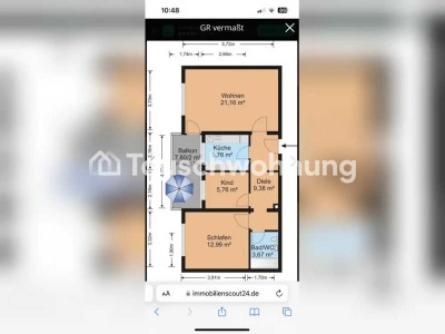 Tauschwohnung: Schöne Wohnung mit großem Balkon