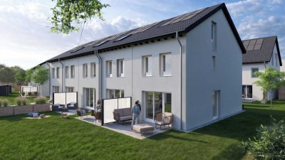 KfW-55: Modernes Reihenendhaus mit ca. 120 m² Wohnfläche – Neubau in Neusäß-Schlipsheim