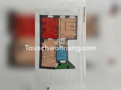Tauschwohnung: Schnuggelige 2-R-Wohnung gegen größere 2-R-Wohnung