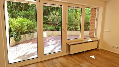 Sanierte 2-ZKB, WG-geeignet, große Südterrasse, teilmöbliert, Garage, Horstmarer Landweg