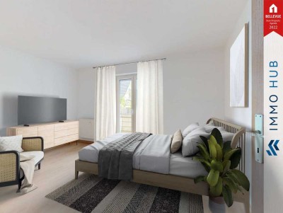 ++ RESERVIERT - 2 Balkone & Stellplatz: Offen geschnittene 2-Raum-Wohnung in grüner Wohnlage ++