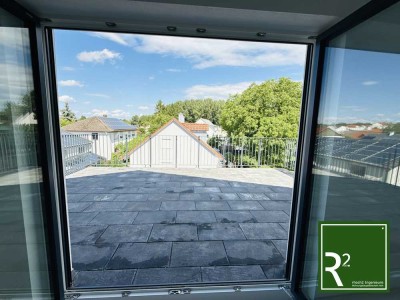 Erstbezug 2 ZKB mit großer Dachterrasse 30m2 - Fernwärme "grüne Heizung" - KFW 55EE