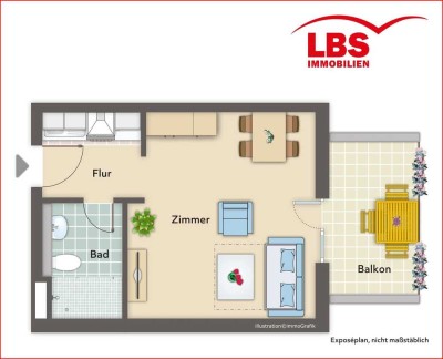 Vermietetes Apartment mit Balkon in Idstein