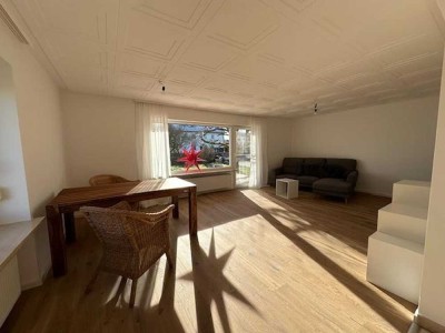 Befristete Vermietung! Helle 3-Zimmer-Erdgeschosswohnung mit Terrasse und Garten in Brunnthal