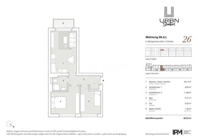 Top Anbindung! 3 Zimmer Eigentumswohnung in der Washingtonallee