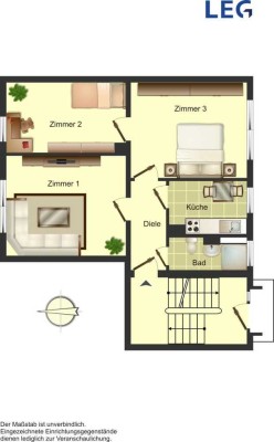 Demnächst frei! 3-Zimmer-Wohnung in Bergkamen Rünthe