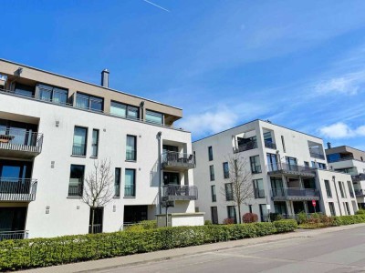 Lichterfüllte Ferienwohnung mit Panorama-Dachterrasse und Strandflair