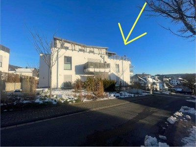 4-Zimmer-Penthouse mit tollem  Blick von der resiger Südterrasse, 2. Dachterrasse, Aufzug  un