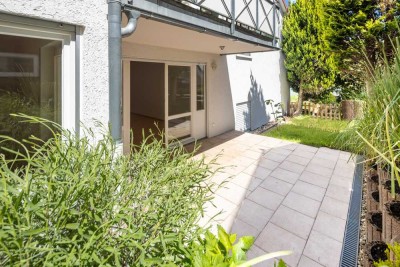 Wann möchten Sie einziehen? Sonnige 3-Zimmer-Terrassenwohnung mit eigenem Garten und vielen Extras.
