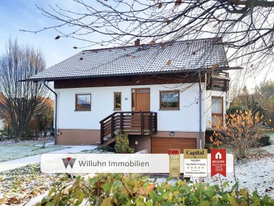 schickes Einfamilienhaus mit Wintergarten, Studio, Rollläden & idyllischem Garten