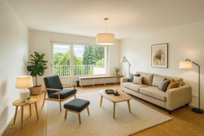 Frisch renovierte Wohnung mit Balkon und Garage - schnell sein!