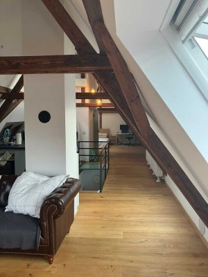 Modern fully furnished open-plan loft flat in Stuttgart-Ost