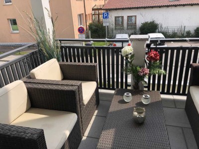Meitingen, möblierte chice Wohnung  mit Südbalkon
