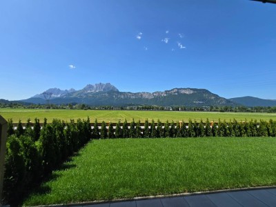 Neubau-Wohnungen mit Blick auf den Wilden Kaiser