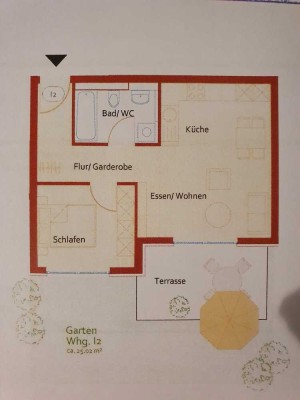 Stilvolle, neuwertige 2,5-Zimmer-Terrassenwohnung mit Balkon und Einbauküche in Waiblingen